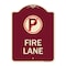 Signmission Fire Lane No Parking Symbol Heavy-Gauge Aluminum Architectural Sign, 24" x 18", BU-1824-24018 A-DES-BU-1824-24018 - alternate 1